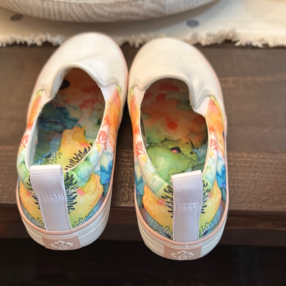 Sperry Orange and Yellow Sneakers Vibrant Casual Footwear